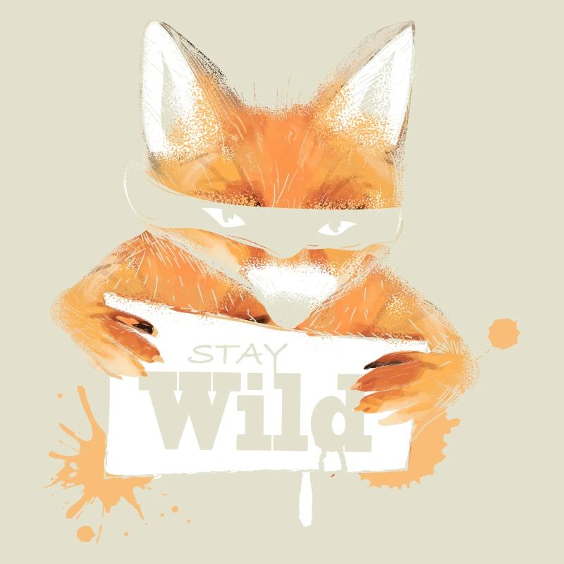 Fuchs mit einer Nachricht