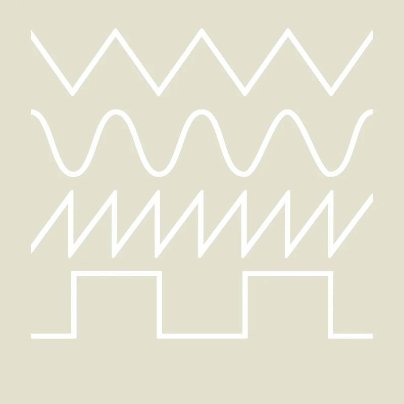 Synthesizer Waveforms (white font) #2
