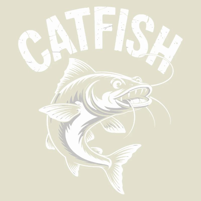 Conception de pêche d’aventure au poisson-chat