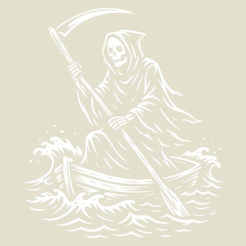 Conception de bateau Macabre Grim Reaper