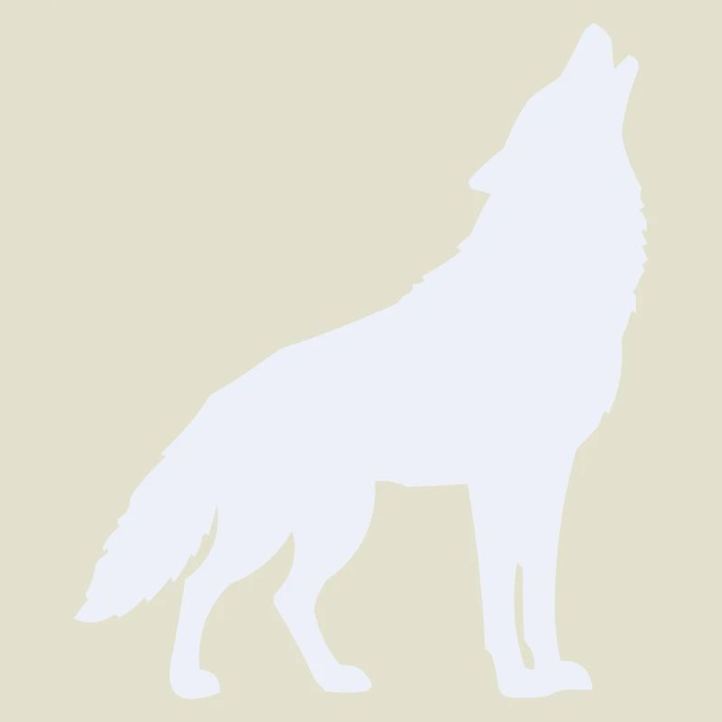 Wolf Silhouette Moonlight