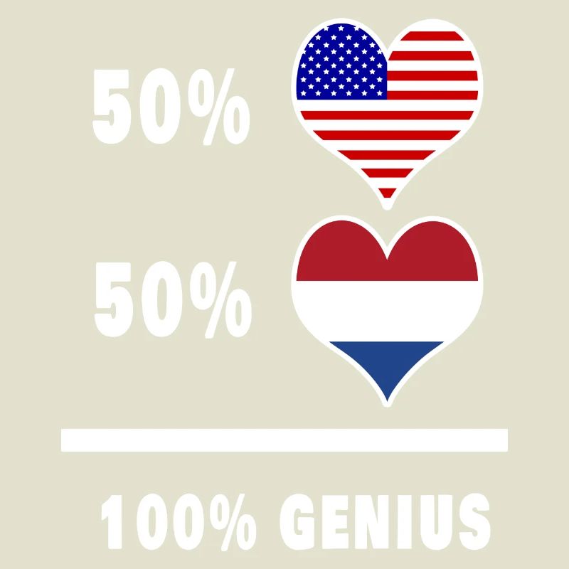Conception ingénieuse du drapeau des États-Unis et des Pays-Bas