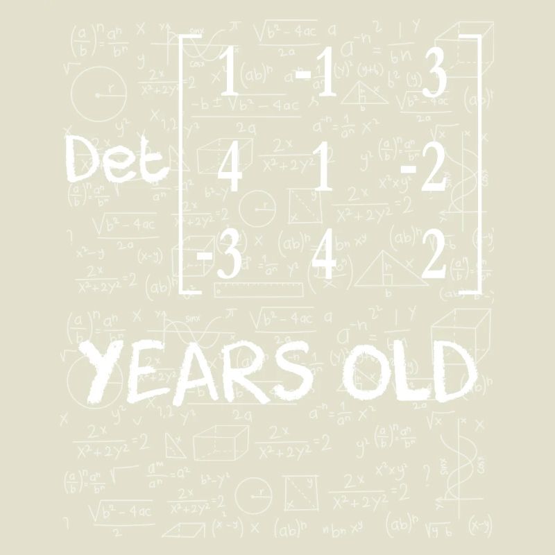 69th birthday 69 years matrix determinant