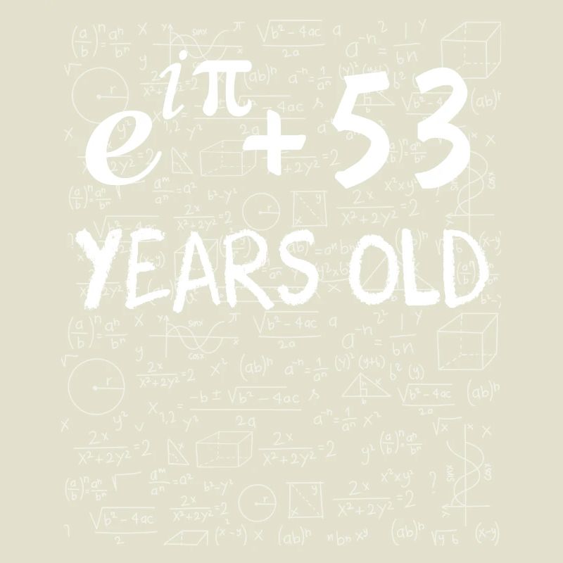 52nd Birthday 52 Years Euler Identity Math Gift