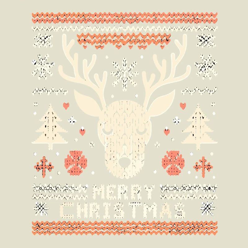 Pull de Noël moche renne