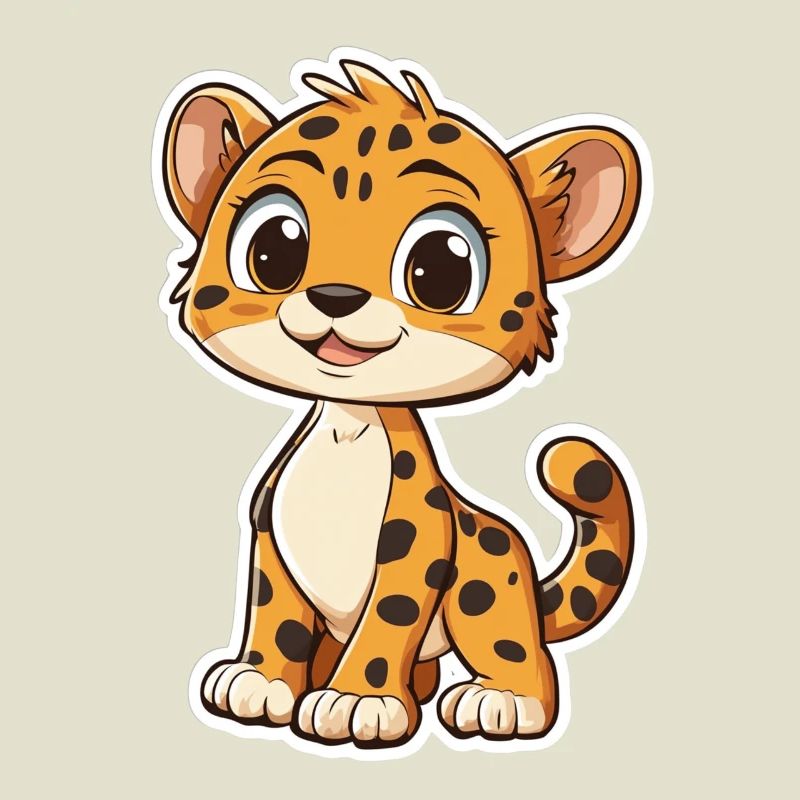 Guépard mignon