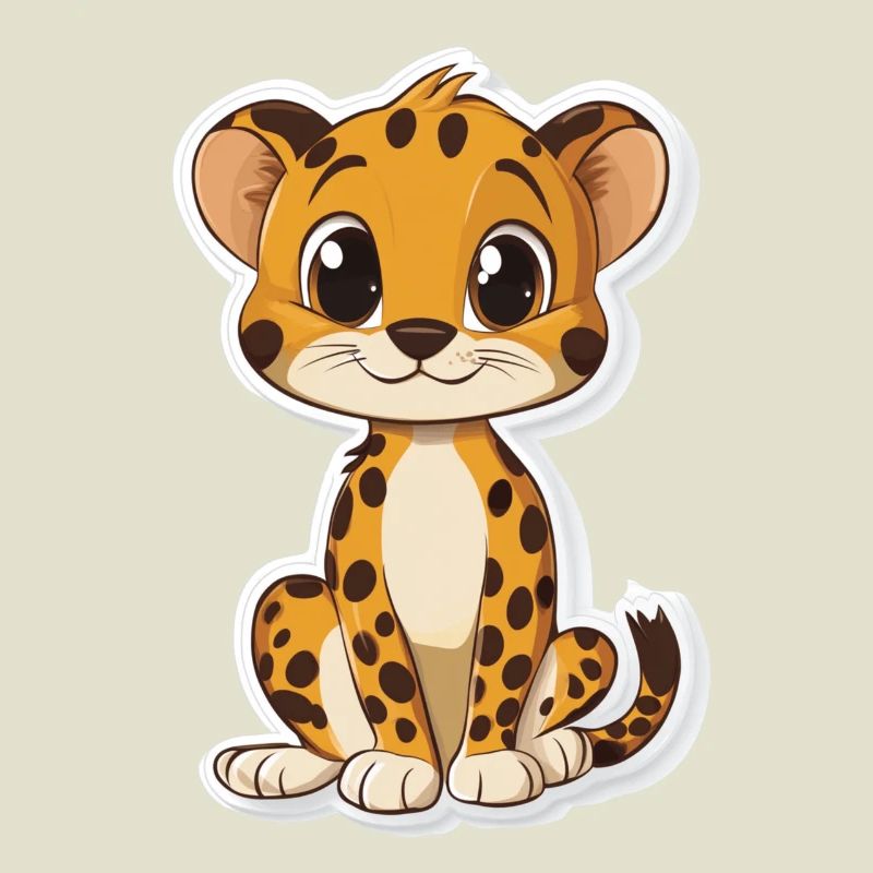 Guépard mignon