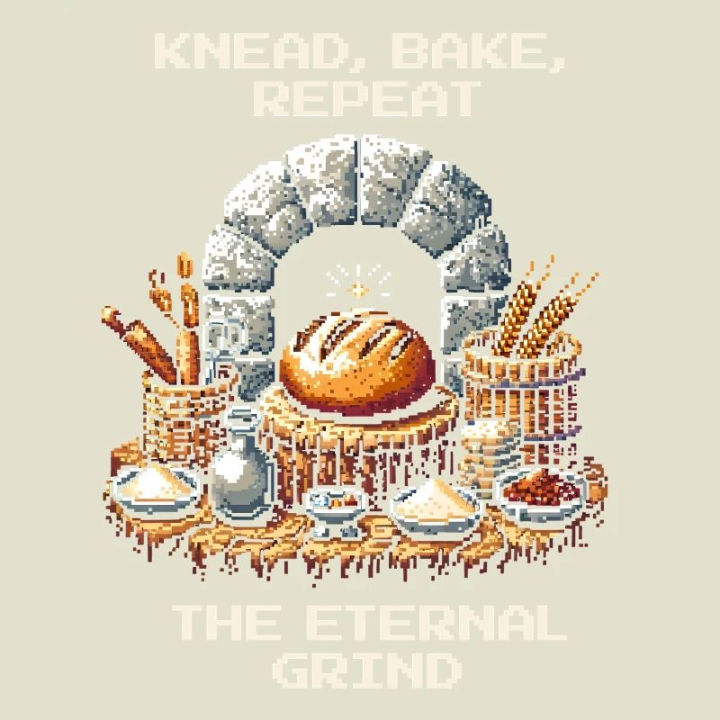 Knead, Bake, Repeat | Bread Baking Humor