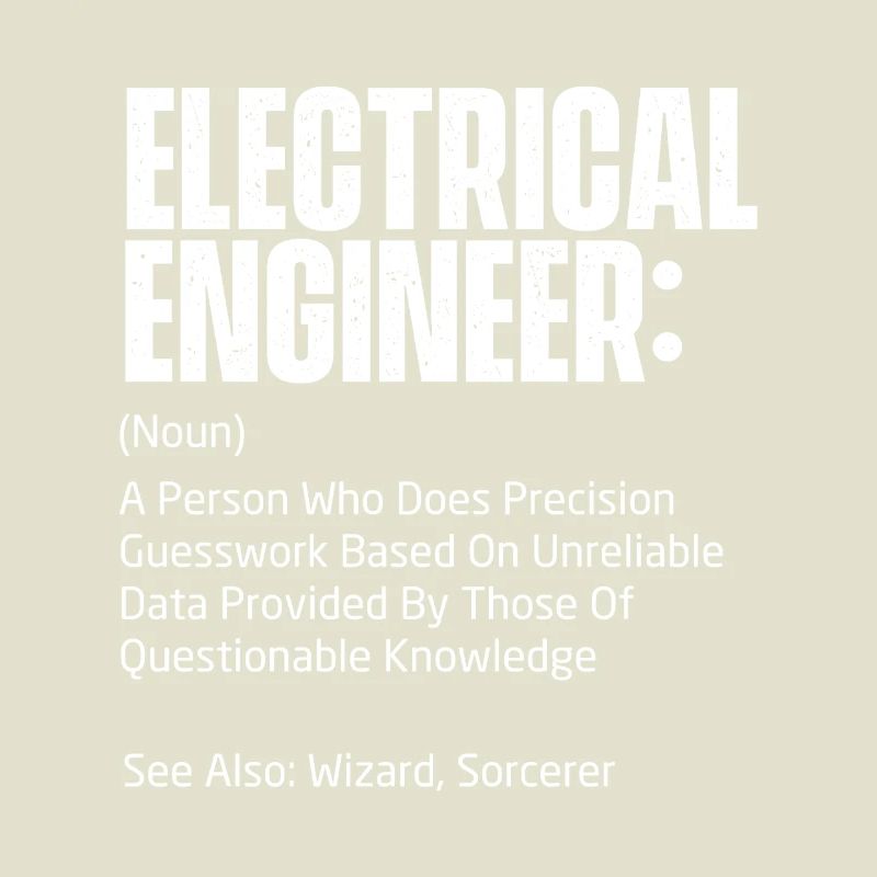 Electrical Engineer Definition Funny STEM Gift