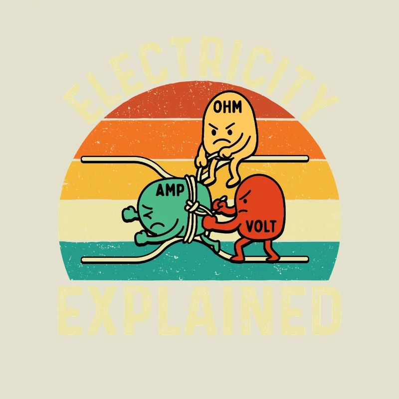 Electricity Explained Funny Engineer STEM Quote