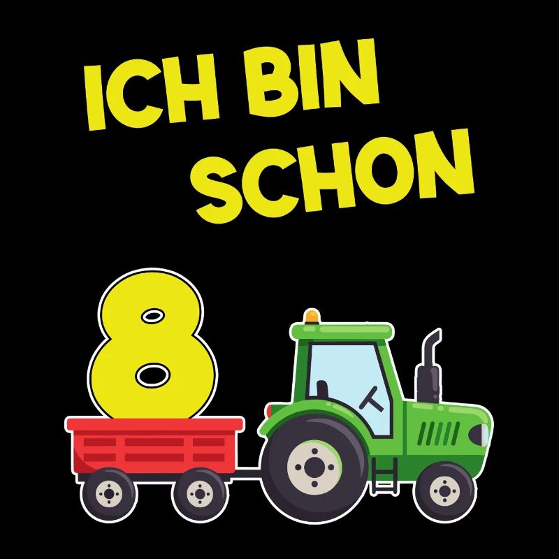 Ich Bin Schon 8 Traktor 8 Jahre Alt Geburtstag 