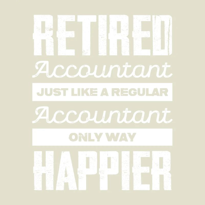 Comptable de retraite heureux