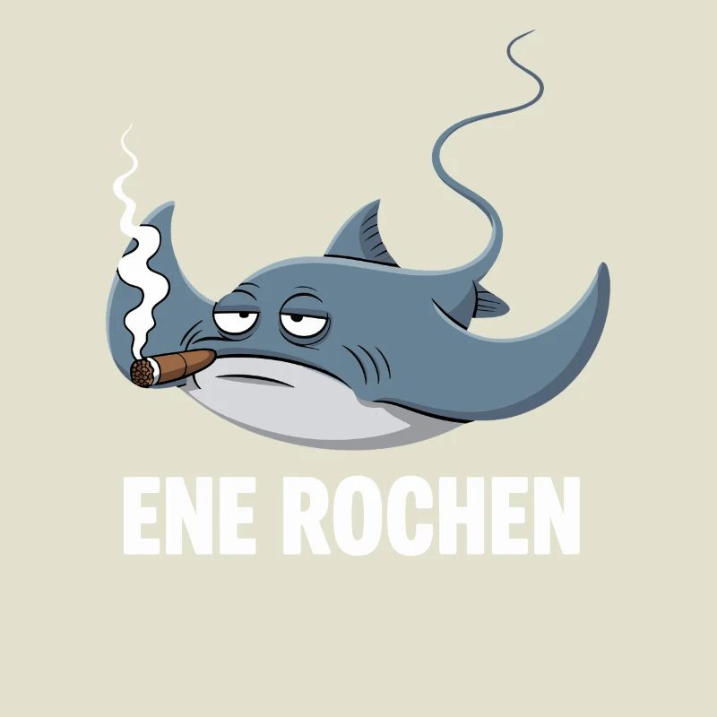 Ene Rochen Raucher Spruch Zigarette Kippe Rauchen