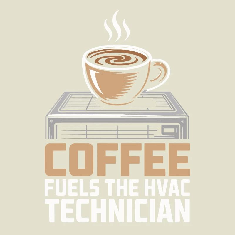 Kaffee Liebender HVAC Techniker Geschenk Arbeiter