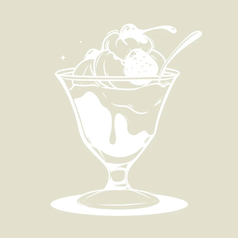 Eiscreme Eisbecher