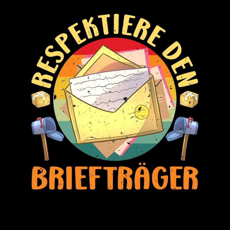 Parcel deliverers RESPECT THE POSTMAN LUSTIG