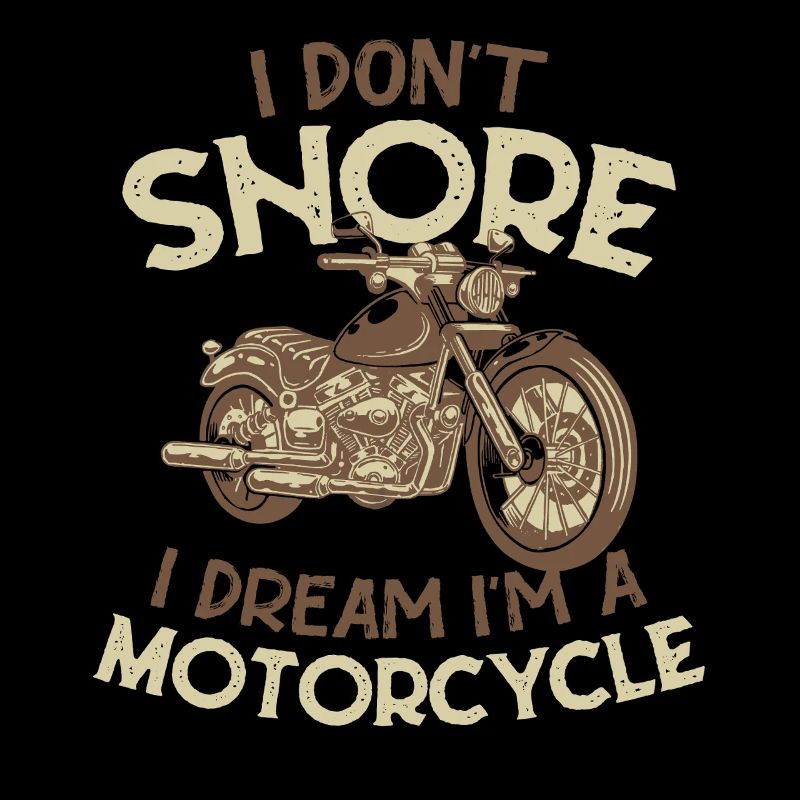 Ich schnarche nicht, ich träume, ich bin ein Motorrad