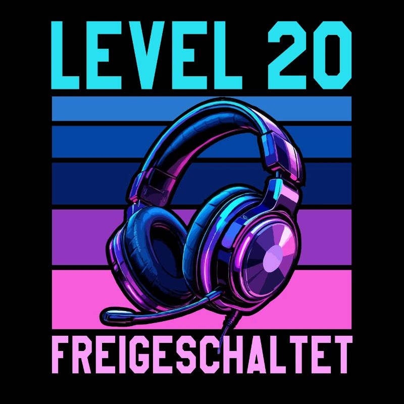 20. Geburtstag Junge Mädchen Gaming Level 20 Jahre