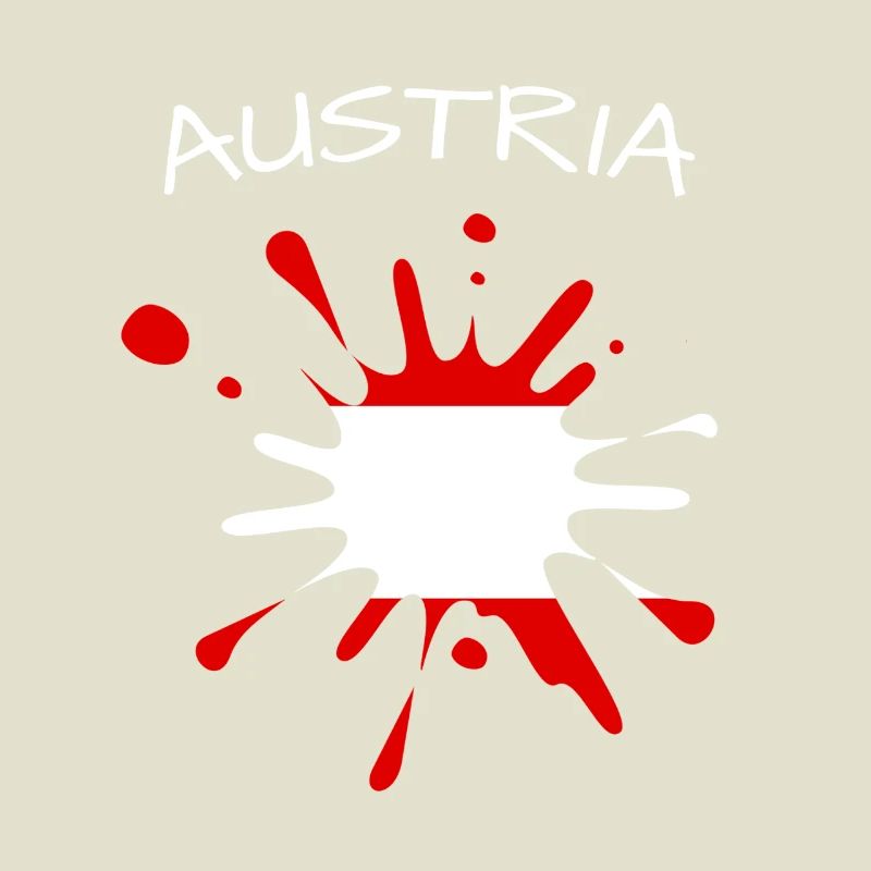Austria Flag Paint Splash Austria Kleks
