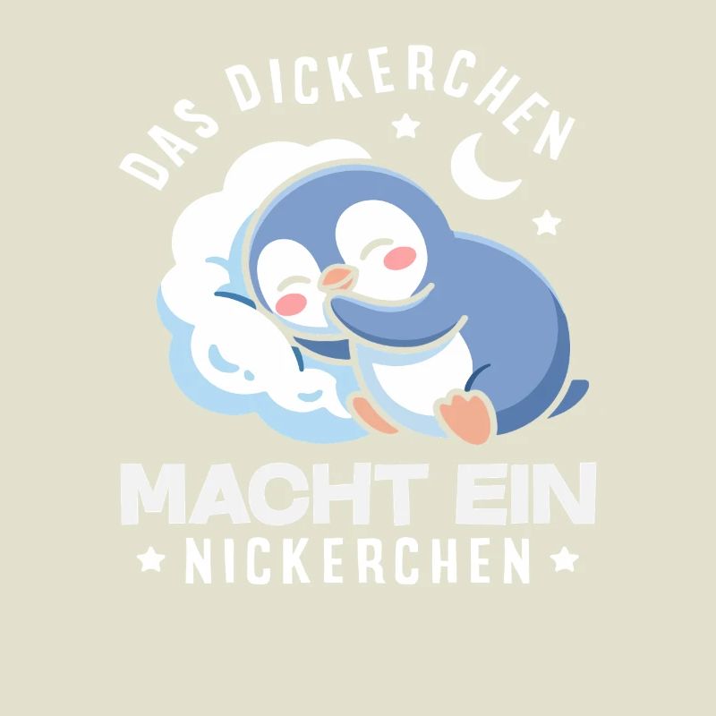 Das Dickerchen macht ein Nickerchen Pinguin
