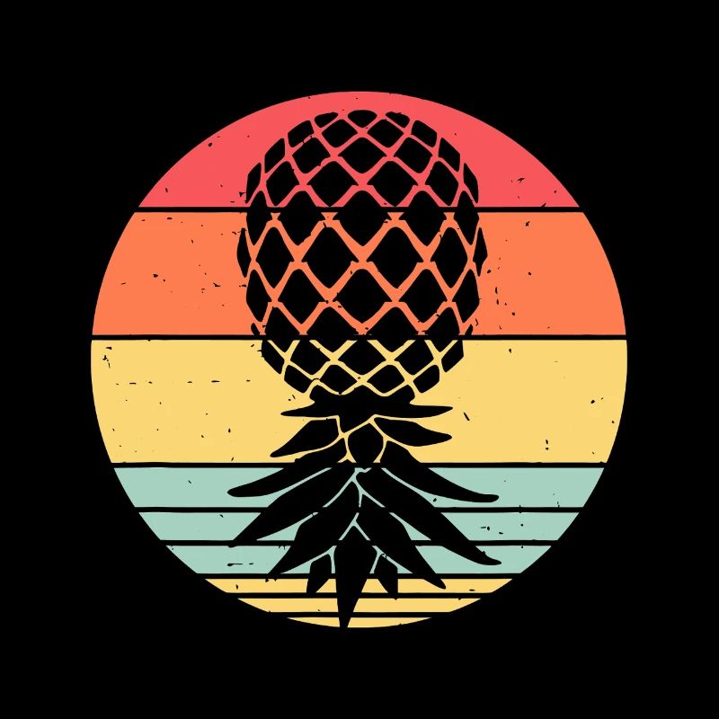 Sunset Pineapple Circle