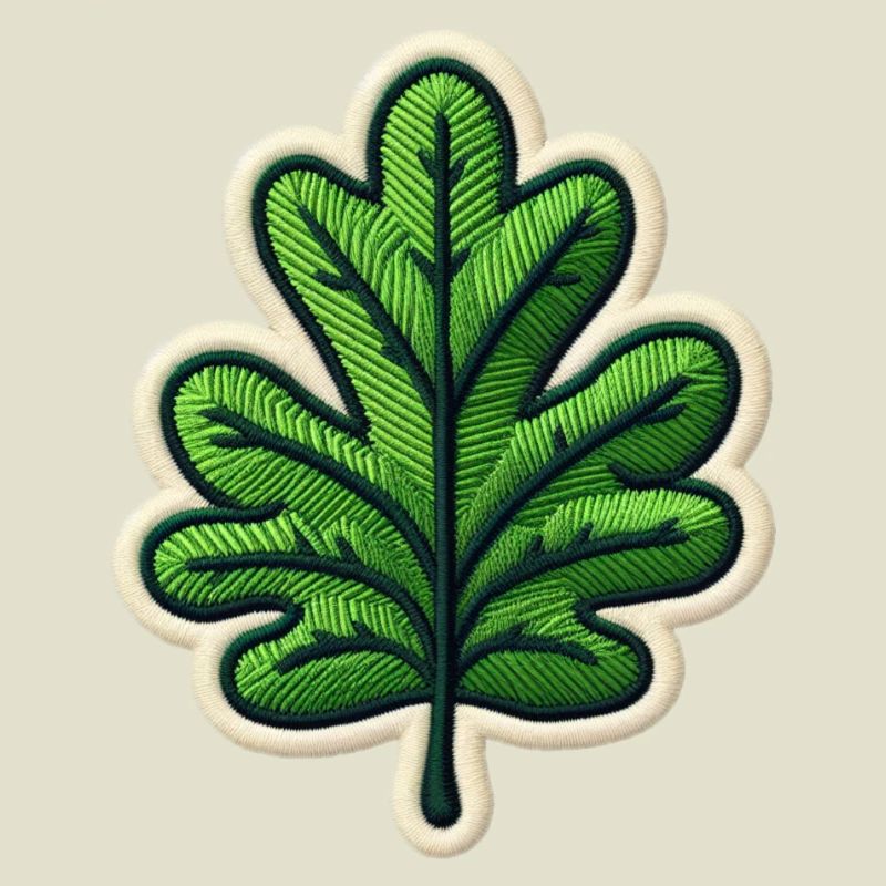 Grünes Blatt Patch