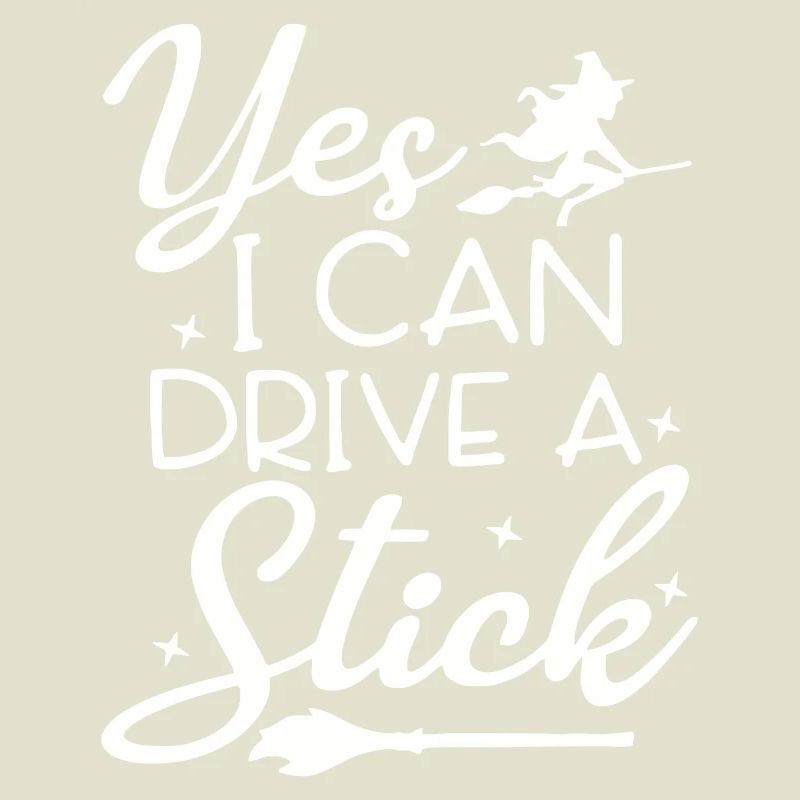 Whimsical Witch Riding Broom Illustration