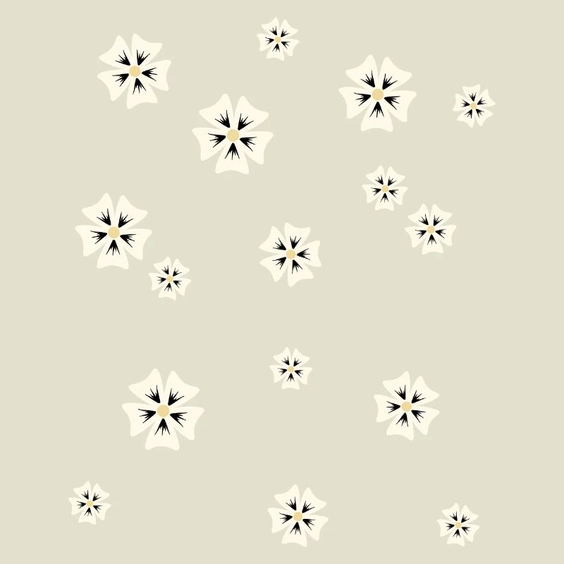 Floral pattern in a simple style