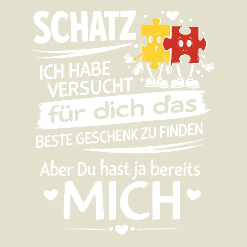 Schatz Geschenk Spruch Puzzleherz