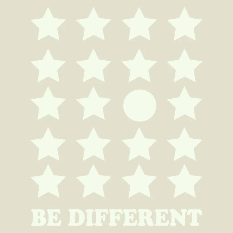 Be Different Star Grid Circle
