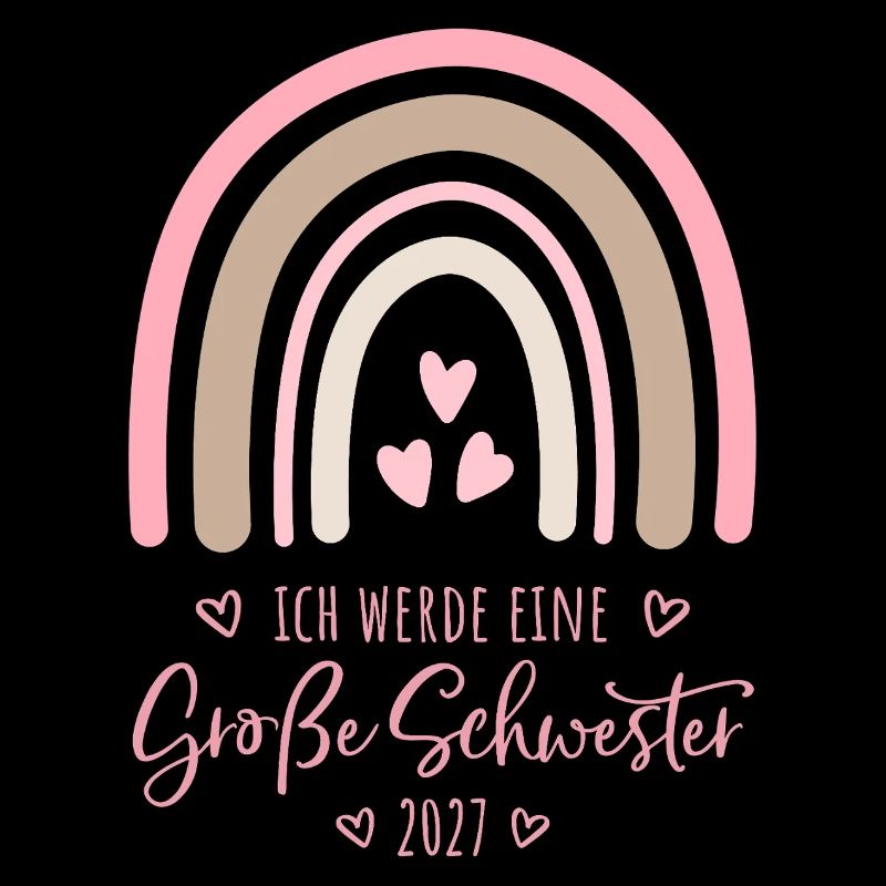 Ich werde eine Große Schwester 2027 Regenbogen