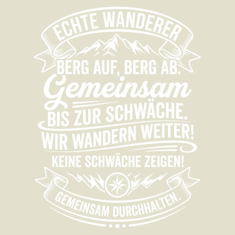 Echte Wanderer Gemeinsam Weiter
