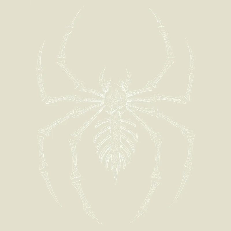 Gothic Skelett Spinne 90's