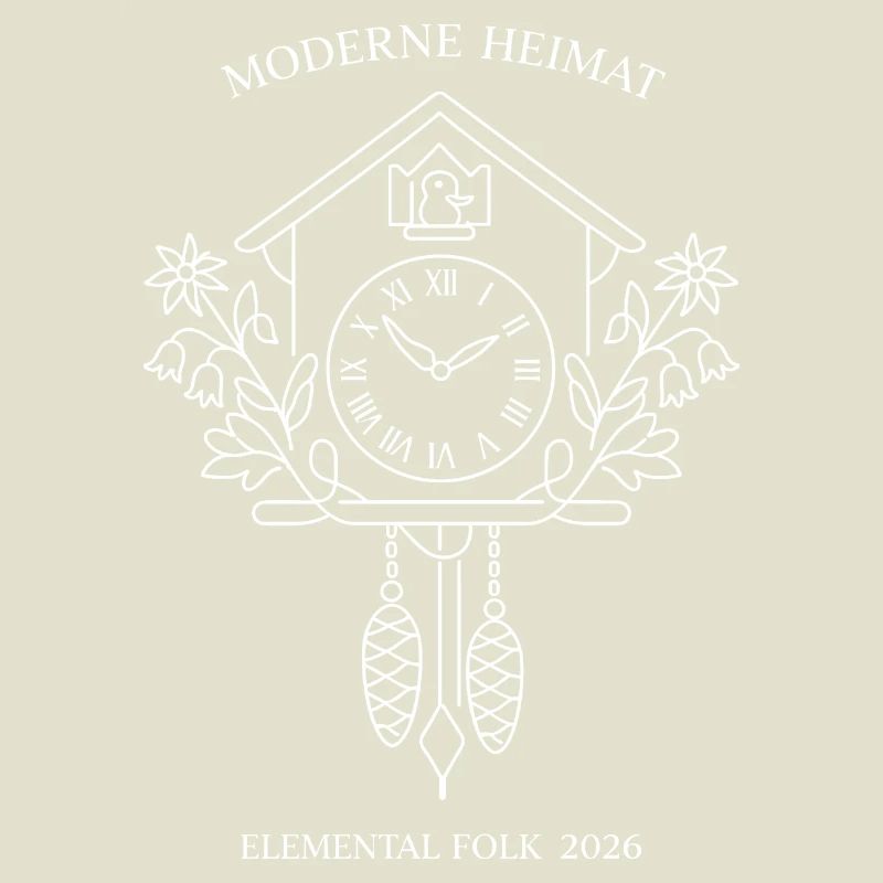 Modern Home Cuckoo Clock Elemental Folk