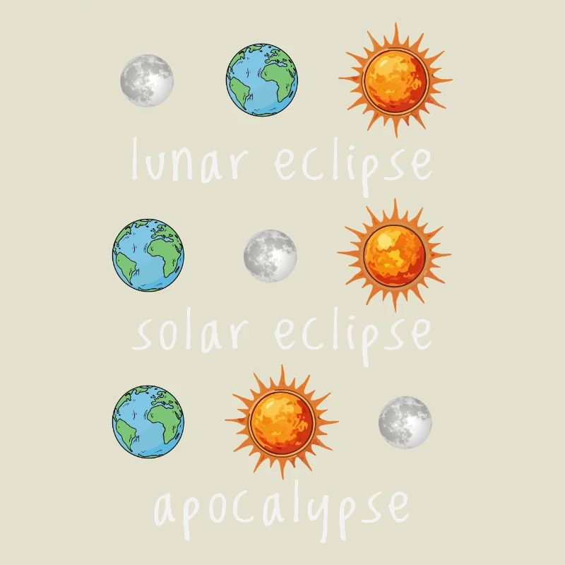 Éclipse lunaire Éclipse solaire Apocalypse Humour