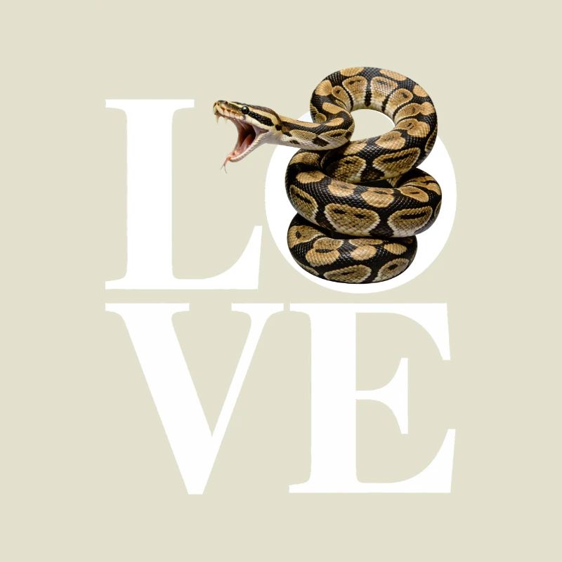 Königspython Schlangen LOVE Terrarium Python