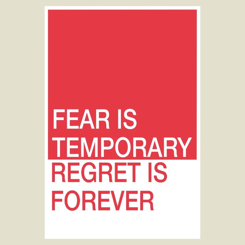 Fear passes - pride remains