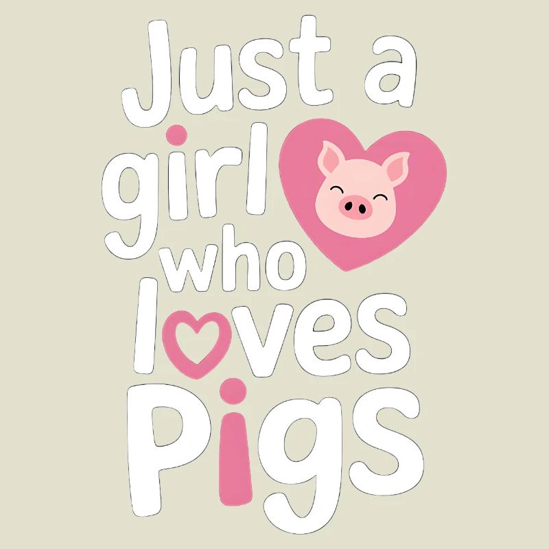 Nur ein Mädchen, das Schweine liebt
