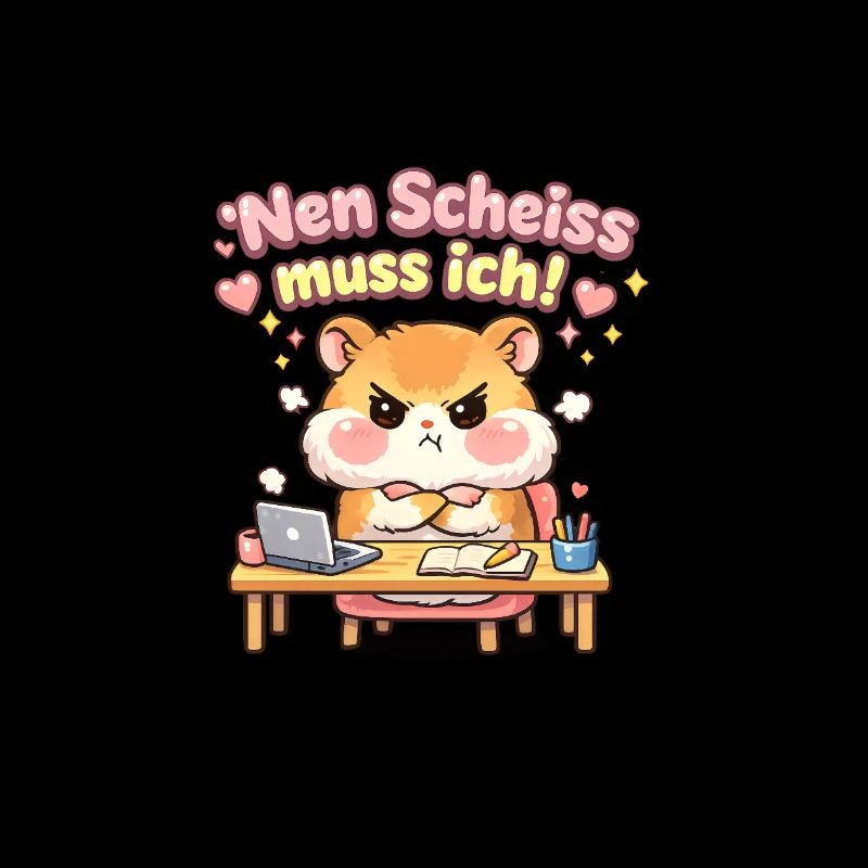 Nen scheiß muss ich Hamster Meme Statement