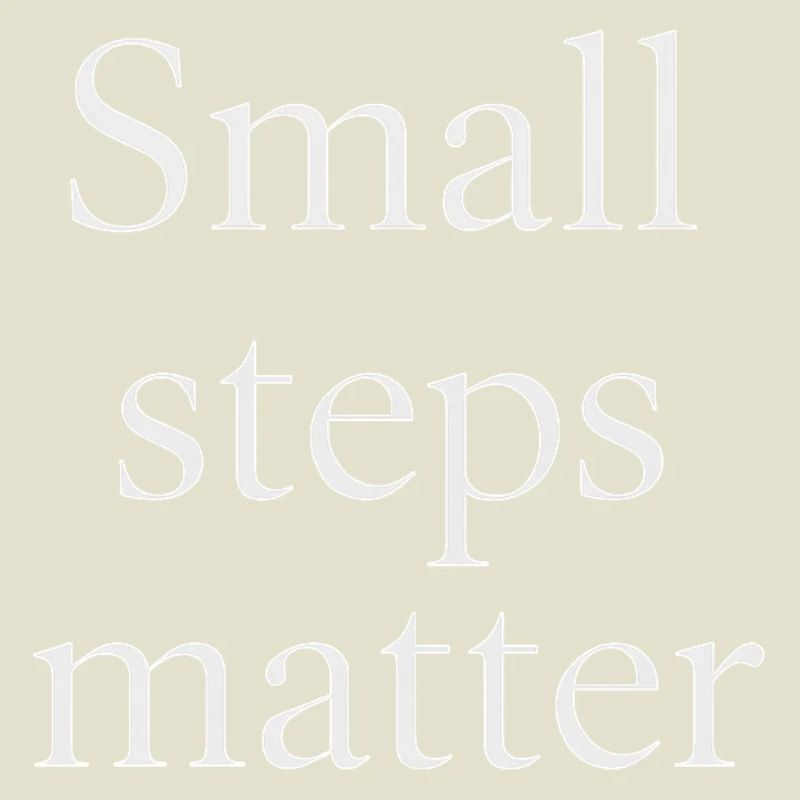 Les petits pas comptent – Le design minimaliste