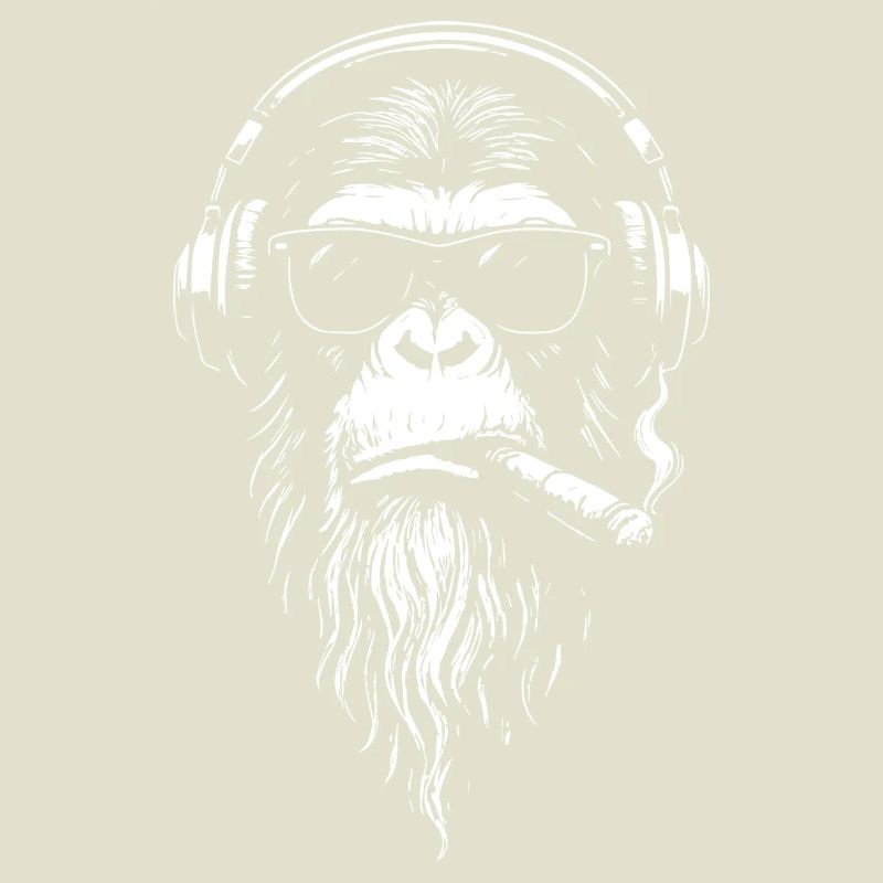 Chill DJ Monkey avec casque