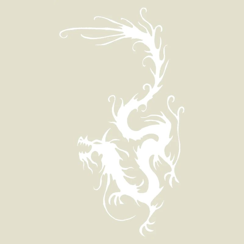 Weißer Rauch Drache