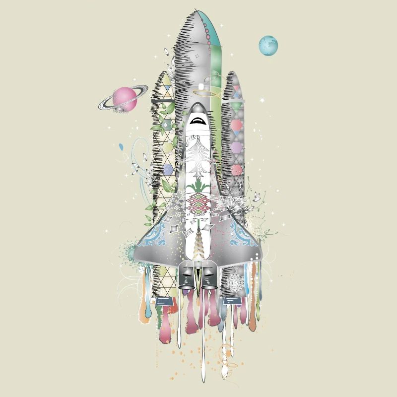 Imaginative Space Shuttle - Artfully Designed
