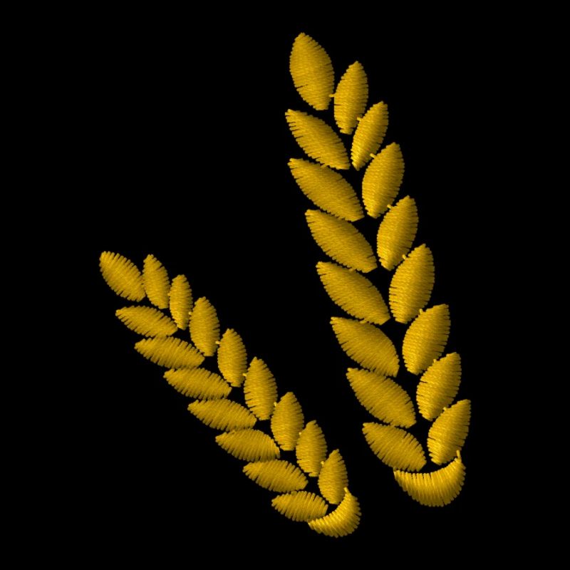 Grain embroidered