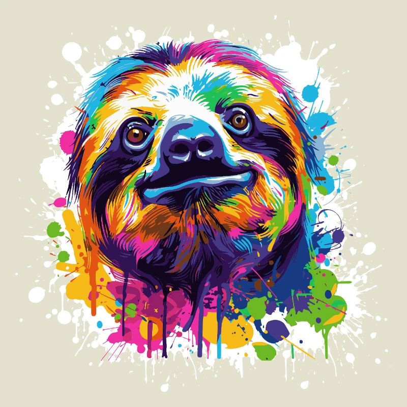 Color Explosion Sloth Sloth