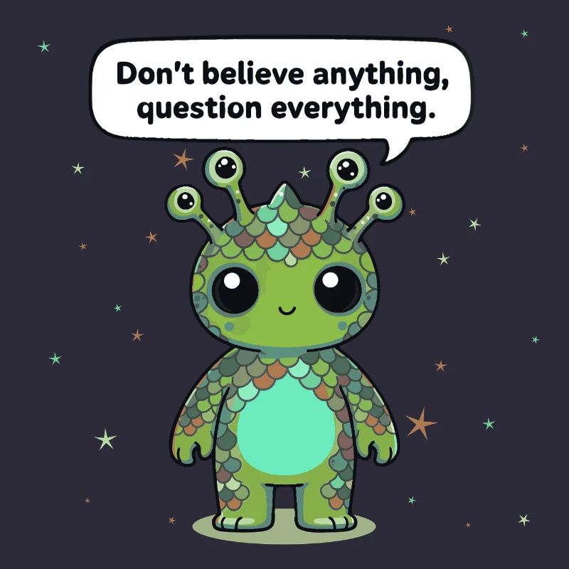 Curious Alien - Statement: Question everything