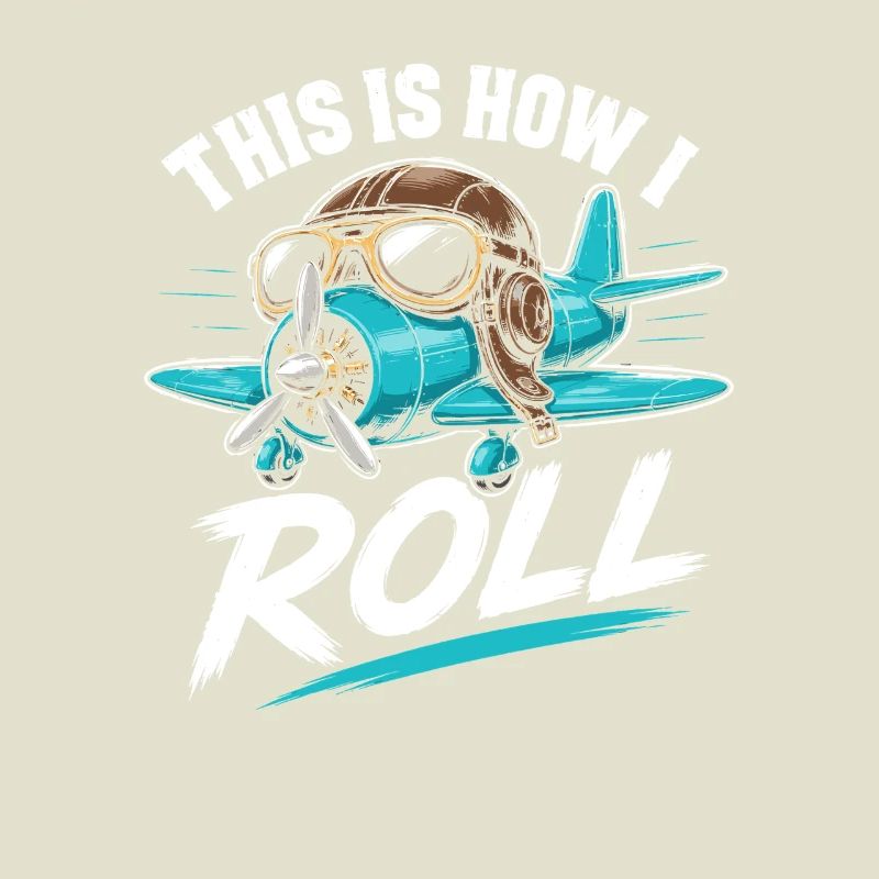 Propellerflugzeug Roll Spruch