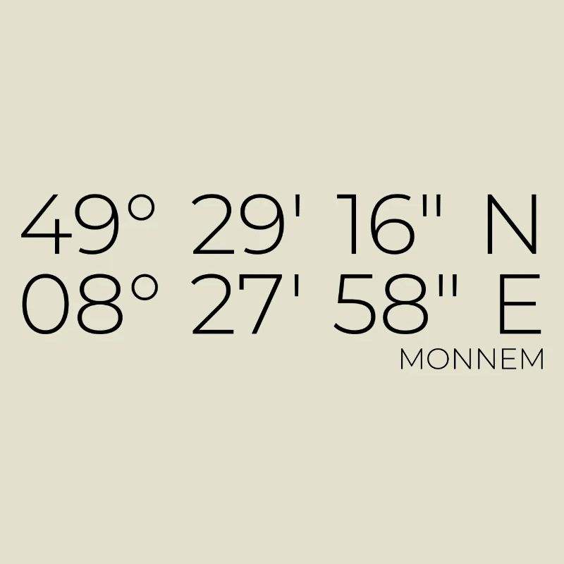 coordinates Monnem Mannheim