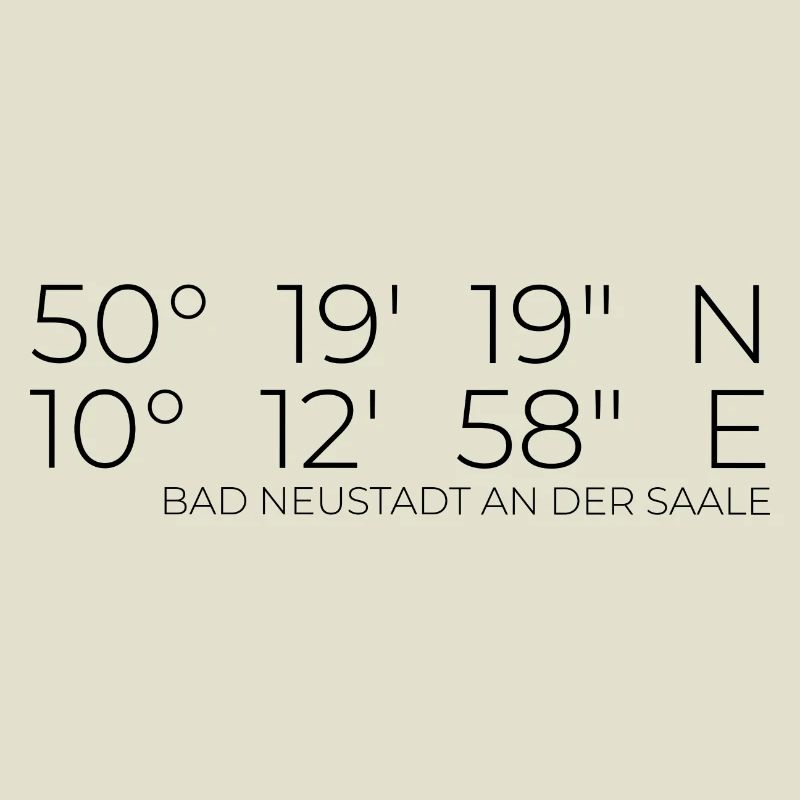 Coordinates Bad Neustadt an der Saale