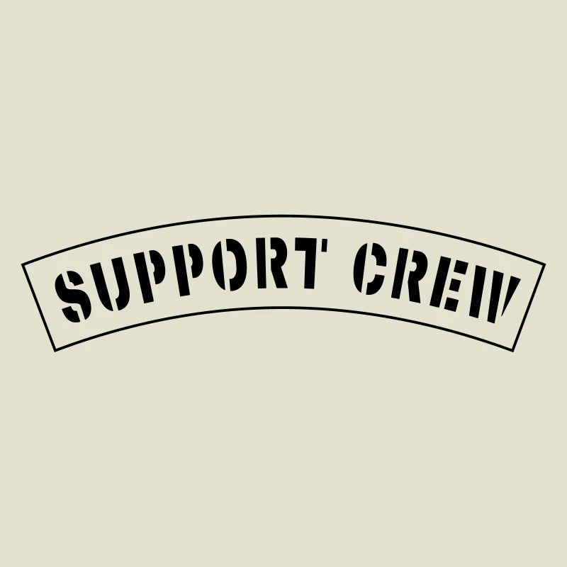 Patch de style équipage de soutien